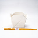 Dragon And Phoenix Feng Shui Takeout To Go Box Serving Bowl With Chopsticks Set