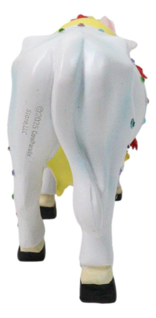 Cow Parade King of Rock N Roll Cow In White Jumpsuit Collector's Figurine