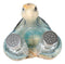 Nautical Marine Blue Giant Sea Turtle Hugging Salt And Pepper Shakers Holder Set