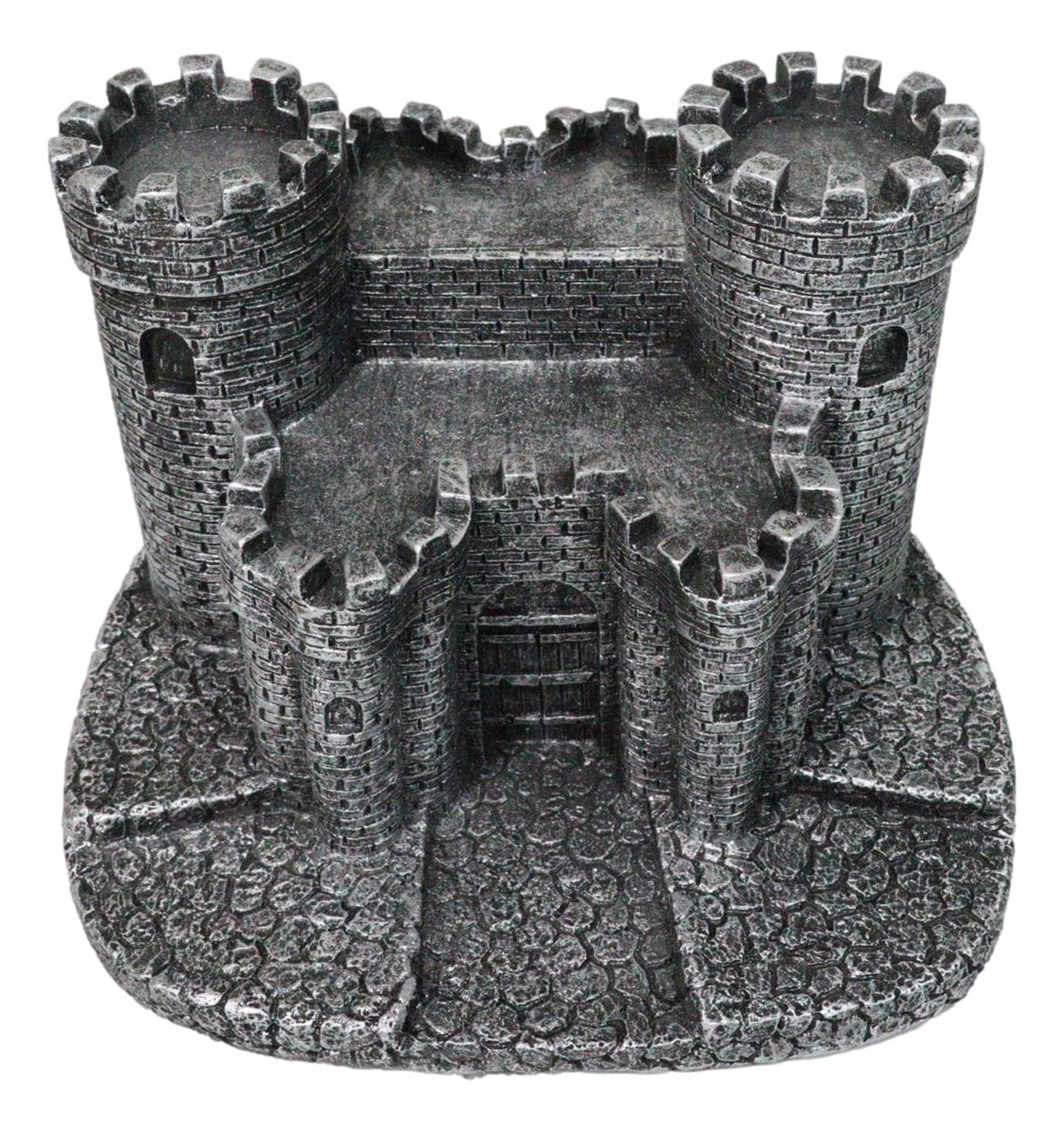 Gothic Medieval Windsor Stonewall Castle Fortress Miniature Display Stand 5"H - Ebros Gift