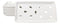 Pack Of 6 Ceramic White Neta Zara Sushi Case Plates With Drip Holes 8" By 4"