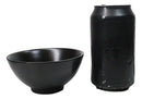 Pack Of 6 Black Kokuyo Minimalist Ceramic Small Rice Soup Appetizer Bowls 10oz
