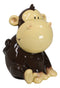 Whimsical Playful Ape Chimp Monkey Money Coin Savings Piggy Bank Figurine