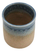 Pack Of 6 Porcelain Ao Nagashi Blue River Reactive Glaze Yunomi Tea Cups 9oz