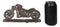 Rustic Cast Iron Retro Motorcycle Bike 4-Peg Wall Hooks Coat Towel Keys Hanger