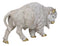 Native American Sacred White Bison Buffalo Decorative Wall Sculpture Relief