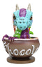 Whimsical Hot Chocolate With Rupert Drake Baby Dragon In Saucer Cup Figurine