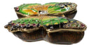 Green Monarch Butterfly Pewter Austrian Crystals Bejewelled Trinket Jewelry Box