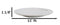 Set Of 6 Modern Yukino Hana Snowflakes Melamine Large Round Dinner Plates 11"D