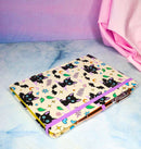 Cute And Creepy Bat Winged Cats Mystical Spell Notebook Journal Lined Page A5