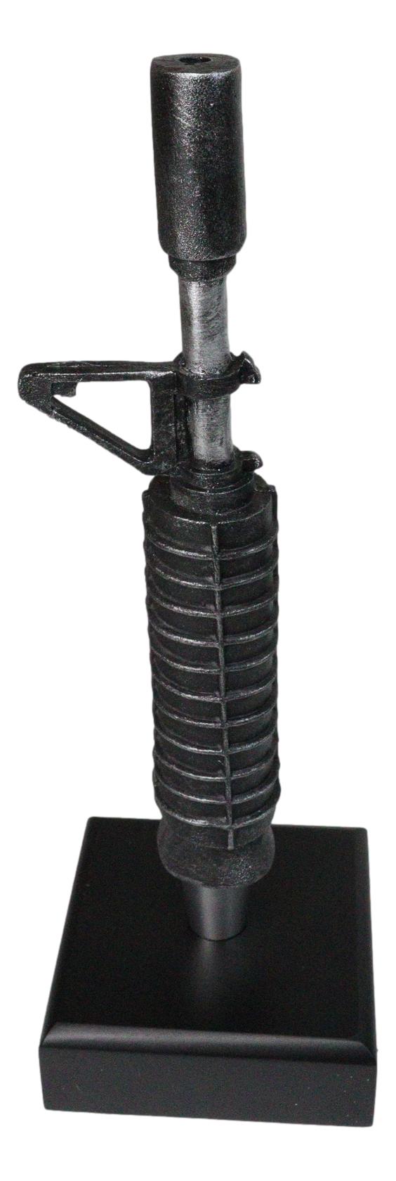AR15 Rifle Barrel Novelty Beer Tap Handle Figurine W/ Base Barware Accessory