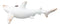 Set Of 6 Antique White Sharks Ocean Marine Wall Hanging Decor Tree Ornaments