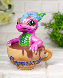 Ruth Thompson Artisan Cappuccino With Frankie Wyrmling Dragon In Cup Figurine