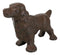 Rustic Cast Iron Metal Whimsical Cocker Spaniel Puppy Dog Standing Figurine