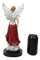Archangel Saint Zadquiel Holding Dagger Figurine With Base 12" Angel Of Mercy