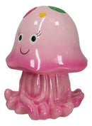 Whimsical Nautical Marine Pink Sea Jellyfish Money Coin Savings Piggy Bank