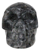 Metaphysical Healing Crystal Black Labradorite Gemstone Mini Skull Figurine