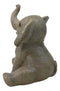Wildlife African Savanna Elephant Young Calf with Trunk Up Figurine 5"