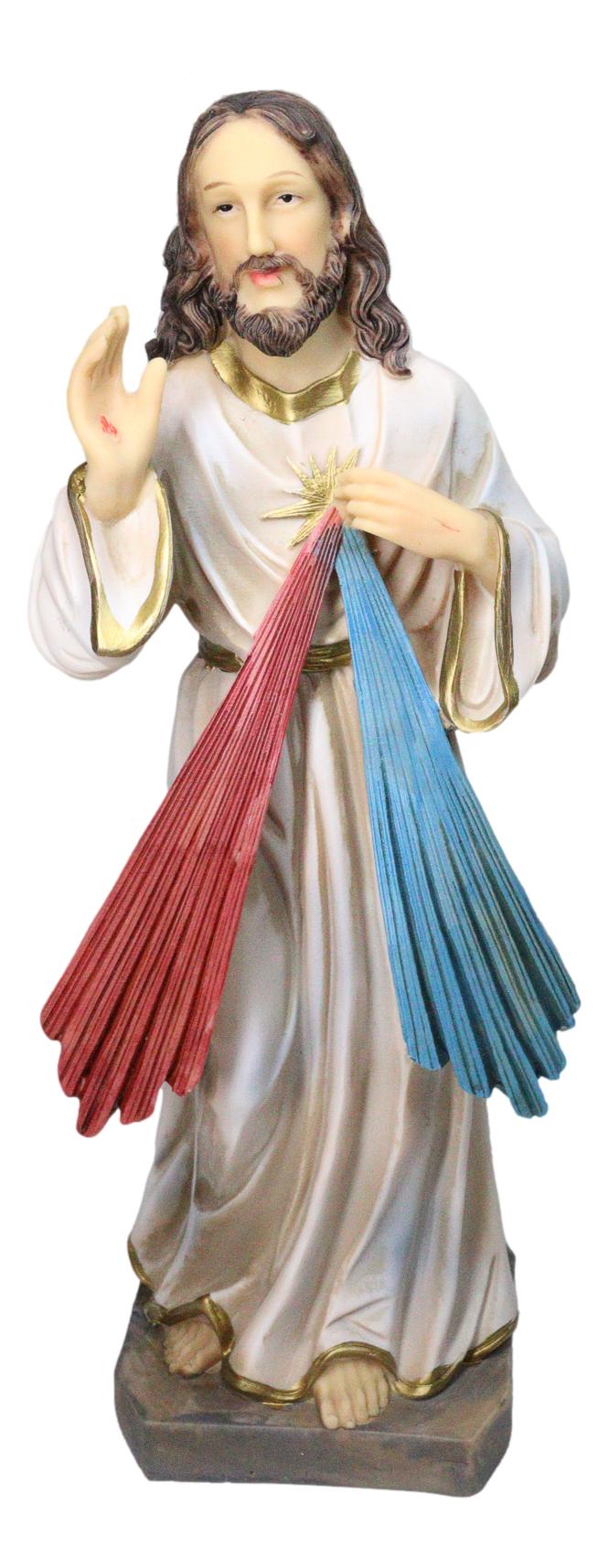 Christian Catholic Devotion Christian Divine Mercy of Jesus Christ Figurine 12"H - Ebros Gift