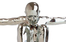 Silver Ceramic Modern Chic Pop Art The Diver Anatomical Man Silhouette Sculpture