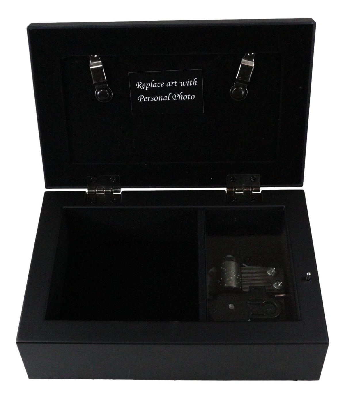 February Amethyst Birthstone Faithfulness And Wisdom Black Musical Trinket Box