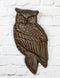 Cast Iron Metal Rustic Country Forest Nocturnal Owl Bird Door Knocker Sculpture