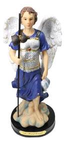 Archangel Saint Raphael Holding Staff And Fish Statue With Name Base 8"H Series
