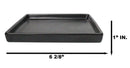 Pack Of 6 Kokuyo Black Ceramic Square Appetizer Salad Plates With Lip 6.25"L