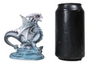 Ebros Baby Blue Sea Rock Dragon Wyrmling Collectible Statue 4.25" Long Figurine