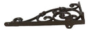 Pack of 2 Vintage Classic Rust Finish Wrought Iron Victorian Scroll Wall Hooks
