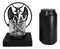 Wicca Occultic Sabbatic Goat Winged Baphomet Coated Metal Votive Candle Holder