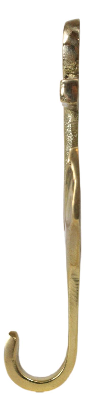 Set of 2 Brass Vintage Maritime Sailor Nautical Ocean Sea Ship Anchor Wall Hooks