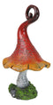 Enchanted Fairy Garden Whimsical Forest Cottage Crooked Mushroom Figurine 9"H
