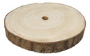 Pack Of 4 Unfinished Natural Wood Slices With Bark 8.25"D DIY Arts And Crafts