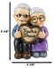 Grandpa And Grandma Old Couple With Together Forever Heart Sign Shelf Sitter
