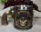 Rustic Western Wild West Captain Sheriff Cowboy With Cow Skull Coffee Mug Cup