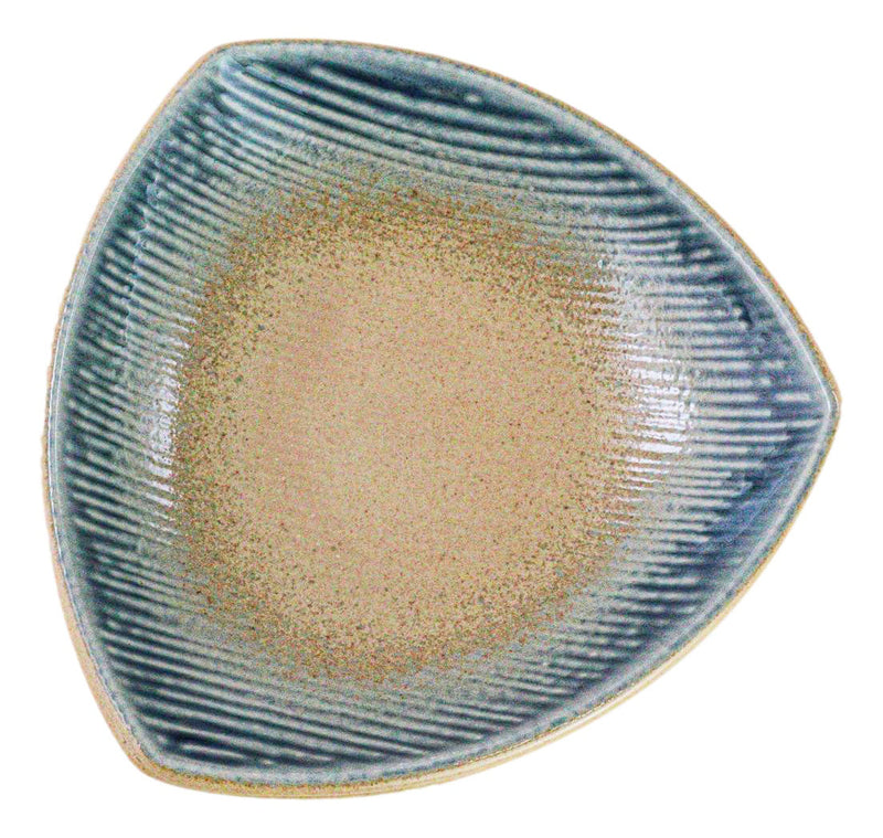 Set Of 5 Blue River Ao Nagashi Appetizer Salad Triangular Deep Serving Plates