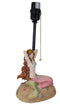 Venus Making Up Marine Sea Siren Mermaid With Pink Tail And Red Hair Table Lamp