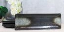 Pack Of 5 Charcoal Grey Tone Hakumu Collection Rectangular Serving Platters 14"L