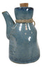 Pack of 6 Porcelain Cool Blue Soy Sauce Vinegar Condiment Dispenser Flask 7oz