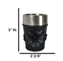 Set Of 4 Gothic Arachnid Black Giant Spider With Webs Shooter Shot Glasses