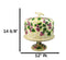 European Vineyard Grapes Ceramic Pastry Pedestal Plate Cake Stand With Dome Lid