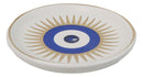 Wicca Metaphysical Blue All Seeing Eye of Providence Round Incense Holder Dish