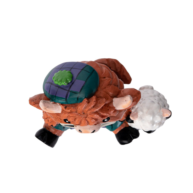 Furrybones Adorable MCBO Scottish Highlands Cow Skeleton Figurine Furry Bones