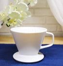 White Porcelain Artisan Coffee Maker Pour Over Dripper Filter Cup Top Part