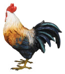 Rustic Western Country Farm White Breasted Chicken Rooster Figurine