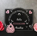 Pink and Black Pretty Deadly Spirit Ouija Talking Board With Planchette Set