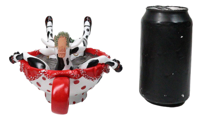 Cow Parade Cafe Ole Latin Culture Coffee Cup Bathing Cow Collector's Figurine
