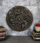 Faux Bronze Triquetra Three Hares Wheel Cycles Of Life Shield Wicca Wall Decor