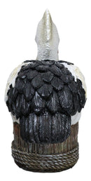 Coastal Marine Great White Pelican Sea Bird Perching On Getty Post Figurine